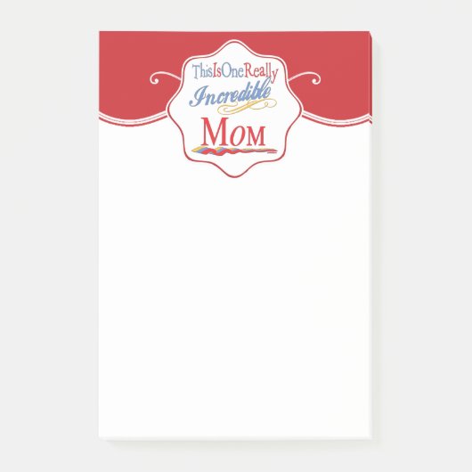 Post-it® C'Est Une Vraiment Incroyable Maman Collection Cad (Devant)