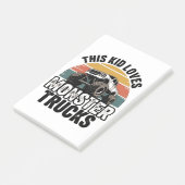 Post-it® Cet enfant aime les monstres trucks (Incliné)