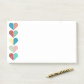 Post-it® Chaîne de Coeurs (Sur un bureau)