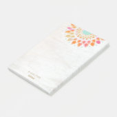 Post-it® Chakra Lotus Fleur Mandala Floral Bloc-notes (Incliné)