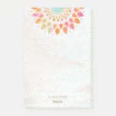 Post-it® Chakra Lotus Fleur Mandala Floral Bloc-notes (Devant)