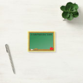 Post-it® Chalkboard Apple Jaune Plaid Enseignant (Bureau)