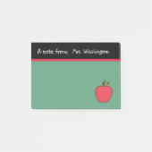 Post-it® Chalkboard Teacher's Apple Post It Notes Cadeau (Devant)