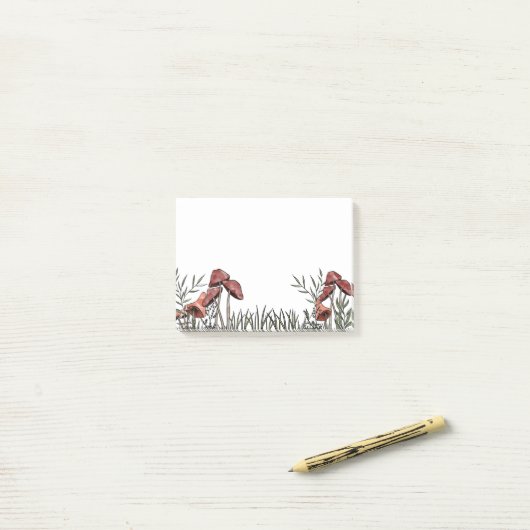 Post-it® Champ champignon (Sur un bureau)