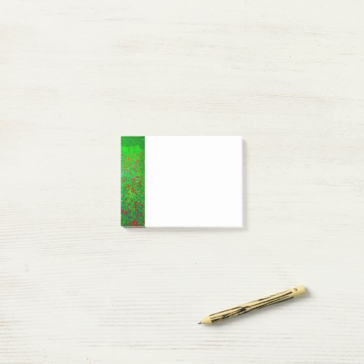 Post-it® Champ de pavot Gustav Klimt (Sur un bureau)