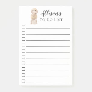 Post-it® champagne Cocapo Chien Personnalisé À Faire List