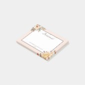 Post-it® Champagne Ivory rose Floral Bridesmaid (Incliné)