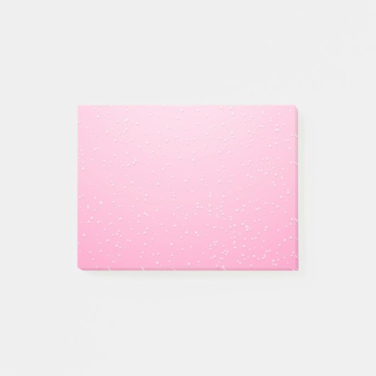 Post-it® Champagne rose avec minuscules bulles Art Arrière  (Devant)