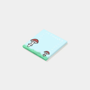 Post-it® Champignons avec des notes collantes Gnome