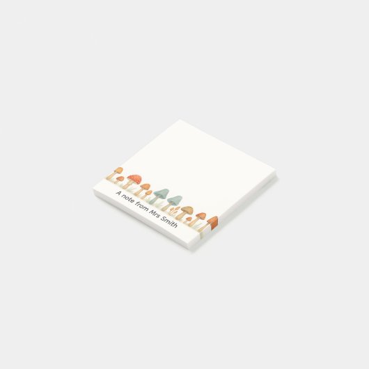 Post-it® Champignons De Champignons Une Note De L'Enseignan (Incliné)