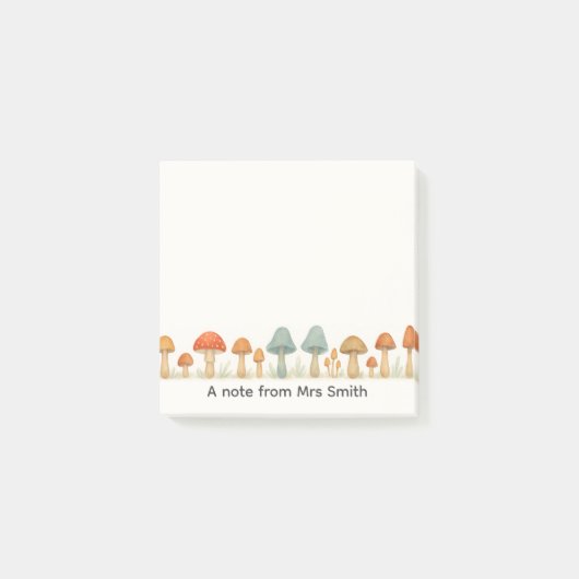 Post-it® Champignons Fungi Un mot du professeur (Devant)