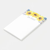 Post-it® Champs de fleurs personnalisés (Incliné)