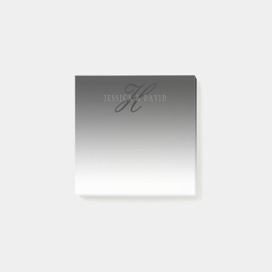 Post-it® Changement graduel Gray Gradient N'importe quel no (Devant)