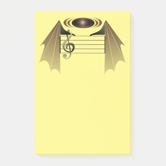 Post-it® Chanson préférée de chaume à haute note (Devant)