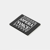 Post-it® Chanteur opéra vocal (Incliné)