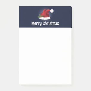 Post-it® Chapeau Rouge Au Père Noël Avec Texte Holly Et Per