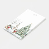 Post-it® Chapelle de Noël Pittoresque neige Eglise Vacances (Incliné)