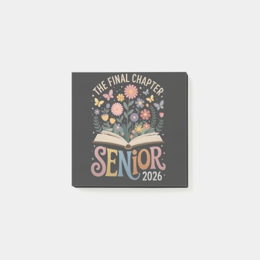 Post-it® Chapitre Final Fleur de graduation senior 2026 (Devant)