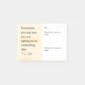 Post-it® Chaque fois que vous dites OUI à quelque chose, vo (Devant)