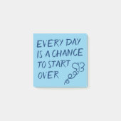 Post-it® Chaque jour est une chance de recommencer Positive (Devant)