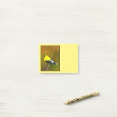 Post-it® Chardonneret d'Amérique - Photographie originale (Sur un bureau)