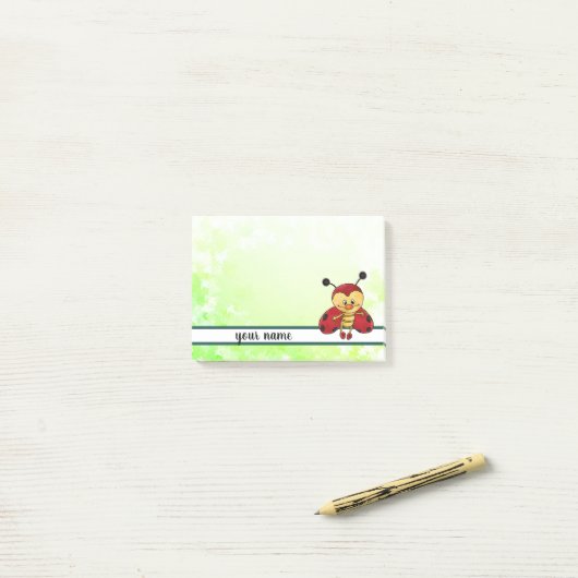 Post-it® Charles le Coléoptère (Sur un bureau)