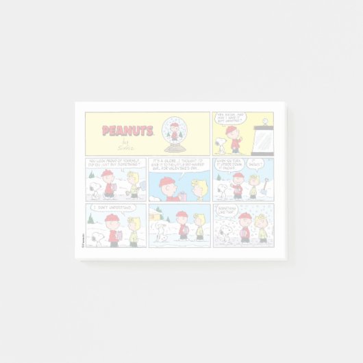 Post-it® Charlie Brown | Boule à neige (Devant)