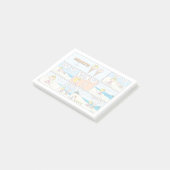 Post-it® Charlie Brown & Glace Sally À La Plage (Incliné)