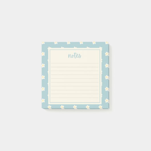 Post-it® Charming Daisy Notes Pad - Jolie papeterie florale (Devant)