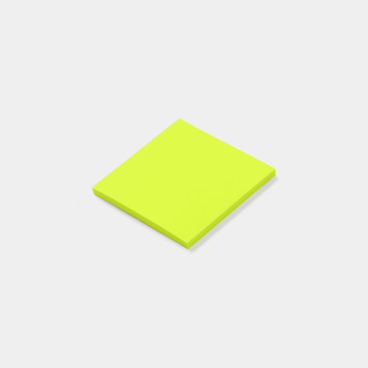 Post-it®  Chartreuse Jaune (couleur unie)  (Incliné)