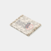 Post-it® Chasseur de bottes sur Camo du désert (Incliné)
