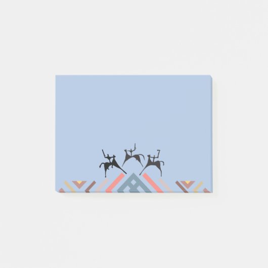 Post-it® Chasseur de pétroglyphes de guerriers préhistoriqu (Devant)