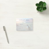 Post-it® Chat Assis Sur Une Plage (Bureau)