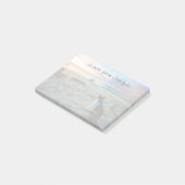 Post-it® Chat Assis Sur Une Plage (Incliné)