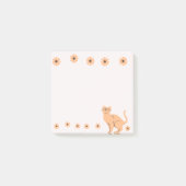 Post-it® Chat avec fleur (Devant)