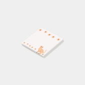 Post-it® Chat avec fleur (Incliné)