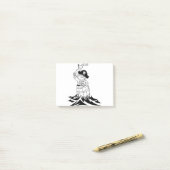 Post-it® Chat Barrel Mer Les Vagues Pirate Drapeau Voyage (Sur un bureau)