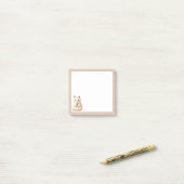 Post-it® Chat beige Arrière - plan tan mignonne avec cône d (Sur un bureau)