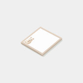 Post-it® Chat beige Arrière - plan tan mignonne avec cône d (Incliné)