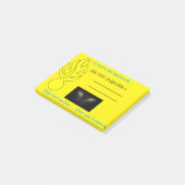 Post it chat Black. Nacht difficile Post-it® Notes (Schuin)