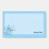 Post-it® Chat bleu avec notes de violon (Devant)