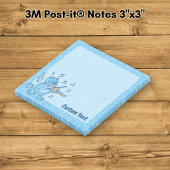 Post-it® Chat bleu avec notes de violon