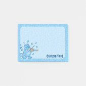Post-it® Chat bleu avec notes de violon (Devant)