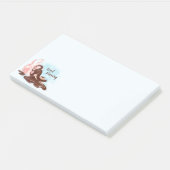 Post-it® Chat café aquarelle (Incliné)