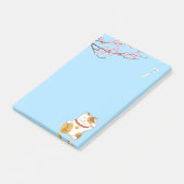 Post-it® Chat Calico Lucky Japonais, Maneki Neko (Incliné)