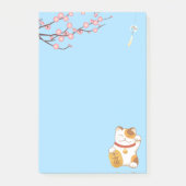 Post-it® Chat Calico Lucky Japonais, Maneki Neko (Devant)