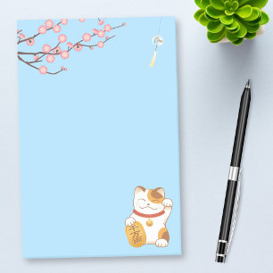 Post-it® Chat Calico Lucky Japonais, Maneki Neko