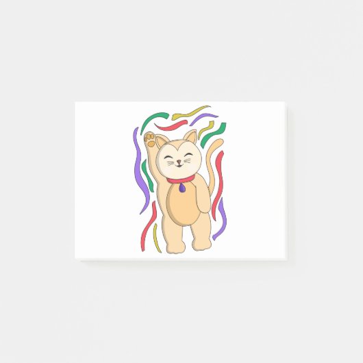 Post-it® Chat chanceux (Devant)