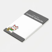 Post-it® Chat chanceux japonais "Maneki Neko" (Incliné)