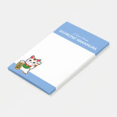 Post-it® Chat chanceux japonais "Maneki Neko" (Incliné)